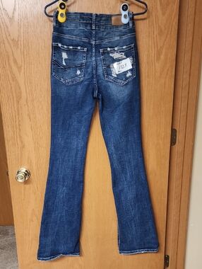 BKE Billie Women's Dark Blue Distressed Jeans 28x35.5 number 1323